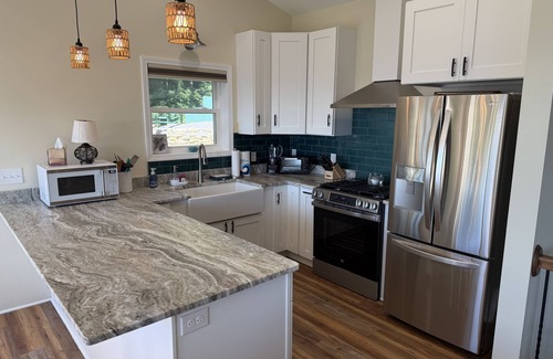 Marion Apartment | Stunning mountain view home in Little Switzerland with large viewing deck