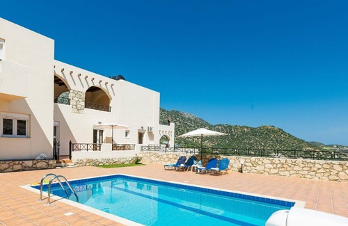 Vlichada Villa | Stunning private villa with WIFI, A/C, private pool, TV, terrace, panoramic view and parking