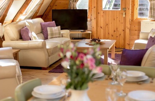 Maybole Villa | Stunning private villa for 16 guests with WIFI, TV, patio, pets allowed and panoramic view