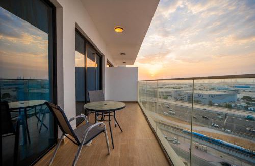 Jebel Ali Apartment | Stylish 1BR w/Balcony & Pool |2 Min Walk to Metro