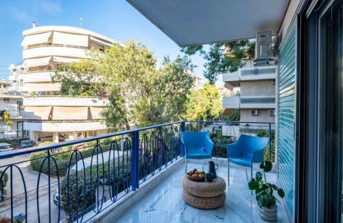 Agia Paraskevi Apartment | Stylish 2BR with Balcony, Northern Suburbs