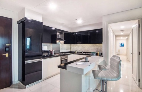 Al Wasl Apartment | Stylish 3BR w/Pool | Near Dubai Mall, Burj Khalifa Views and Metro