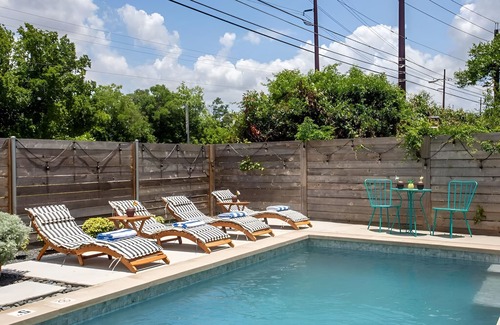 Govalle House | Stylish 4BR Home w Pool & Hot Tub near Downtown