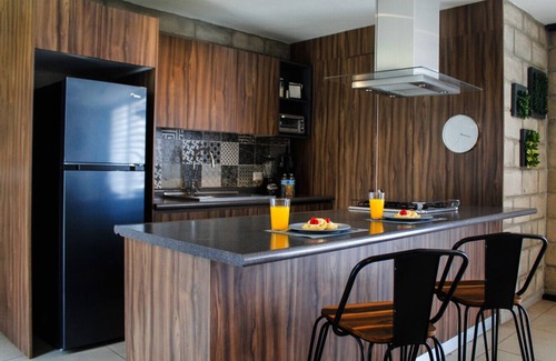 Downtown Guadalajara Apartment | Stylish Authentic Loft w/Gym & Coworking | 1 BD | Tribu Colón