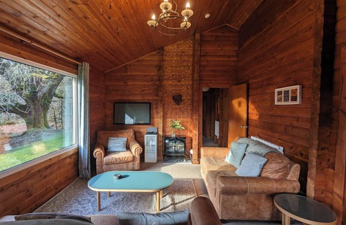 Rashfield Cabin | Stylish, Comfy & Cosy log cabin in National Park, dogs & families welcome!