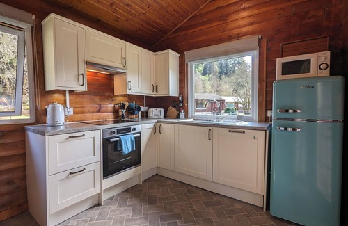Rashfield Cabin | Stylish, Comfy & Cosy log cabin in National Park, dogs & families welcome!