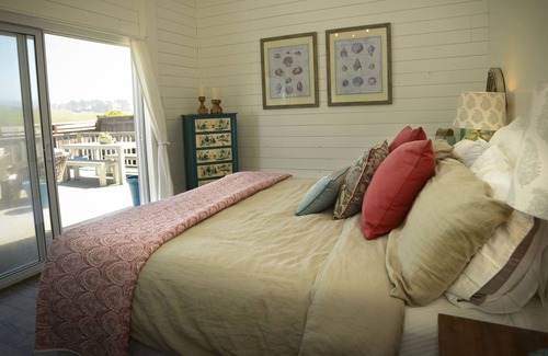 Bodega Bay House | Stylish Cottage at Wrights Beach - Views of Ocean, Gardens and Rolling Hills