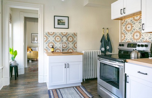 Oconomowoc Apartment | Stylish Historic Upper Steps from Downtown, Shops + Holiday Festivities