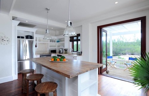 Governor's Harbour House | Stylish & Private Beachfront Home w/Heated Pool, Walk to Restaurants