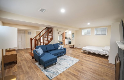 Suitland-Silver Hill Apartment | Stylish Studio Basement