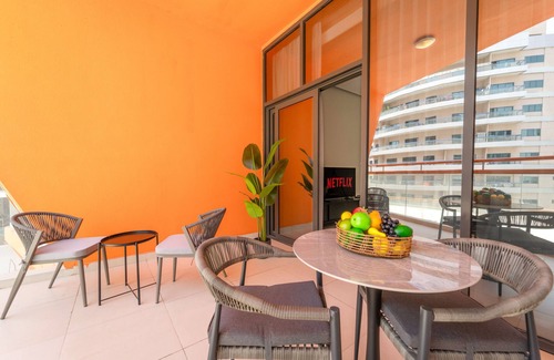 Dubai Apartment | Stylish Studio with Pool View in Silicon Oasis