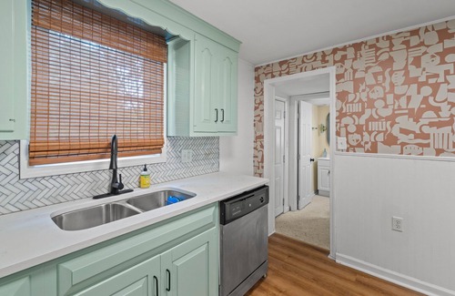 Rosedale House | Stylish West Plaza Retreat w/Huge Yard, BBQ, and Games