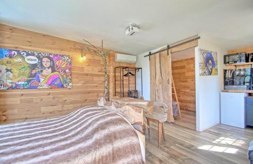 Sollies-Toucas Ski Chalet | Sublime cabane perchée climatisé avec SPA et cinéma vue panoramique Le Mas des faraches
