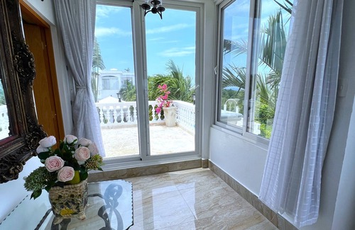 Cabrera Hotel | Suite with two pools, ocean view balcony, & walk-in shower- beach minutes away!
