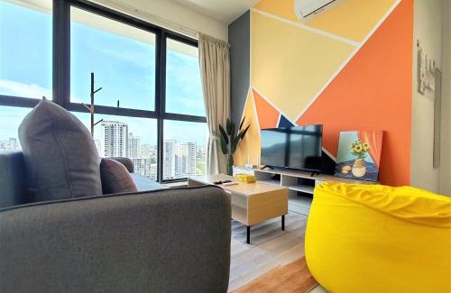 George Town Apartment | Sunlit Minimalist Suite, 7 Pax at Urban Suites Georgetown by SuperStay