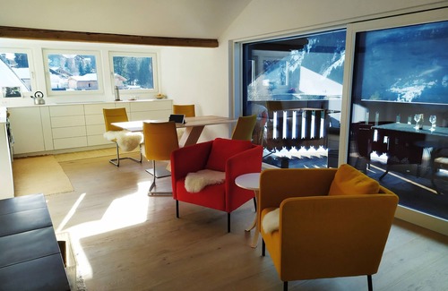 Nova Levante Apartment | Sunny penthouse with mountain views