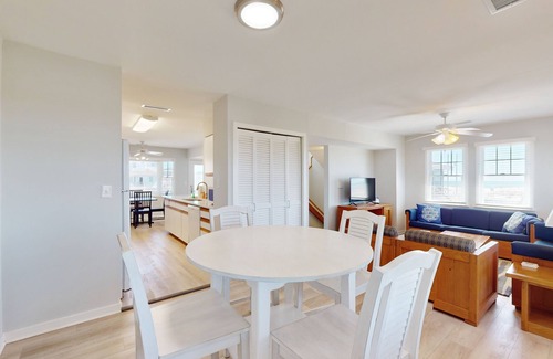 Buxton House | Sunny townhouse w/ocean view, private W/D, central AC, and pool access