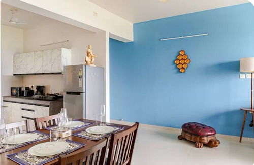 Chicalim Apartment | Sunrise Riverfront Stay with Private Viewpoint
