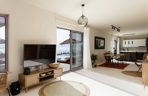 Filaki Villa | Sunset & sea views, 200m from the beach, ping pong!