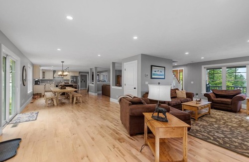 Gilford House | Sunset Veranda with peekaboo views of Winnipesaukee!