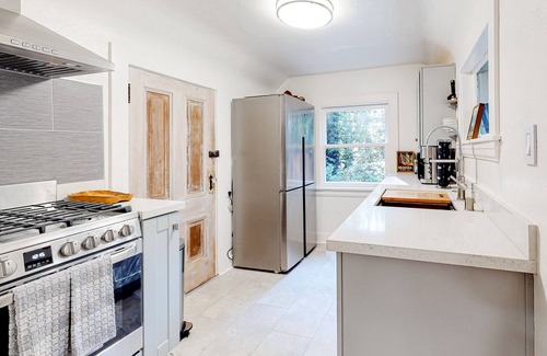 Mill Valley Cottage | Sweet cottage in the woods with fireplace & patio - steps to town & trails