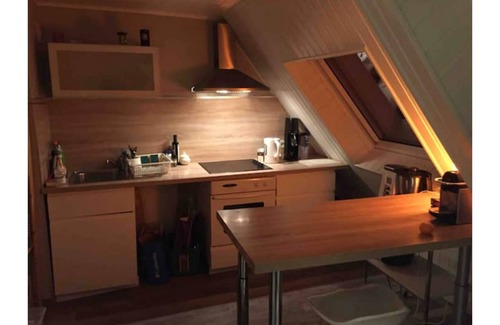 Haguenau Apartment | T2, air-conditioned with terrace, in pedestrian zone with rooftop views.