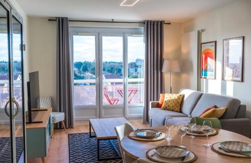 Bron Apartment | T2 de standing climatisé avec parking privé, Tram T2 T5, Hôpitaux est