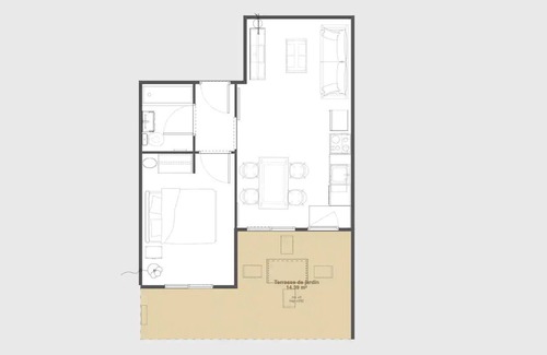 Alco Apartment | T2 garden ❤ NEW☀Parking☀Tram☀Fully equipped
