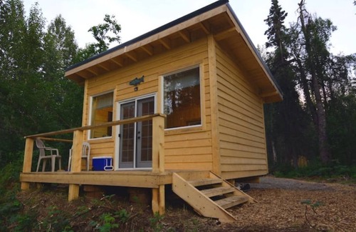 Susitna North Condo | Talkeetna Sliver Cabin at Montana Creek & Sauna