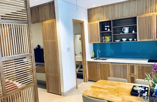 An Hai Đong Hotel | Tam House Pool View Room, Ground Floor, Breakfast, Pool, Kitchen