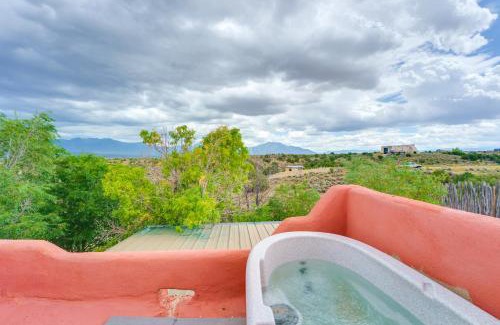 Arroyo Hondo House | Taos Dome Home with Hot Tub, Fireplace and Mntn Views!