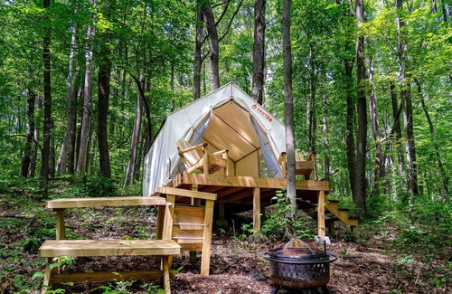 Gans RV Rental | Tentrr State Park Site - WV Coopers Rock State Park - Site A - Single Camp