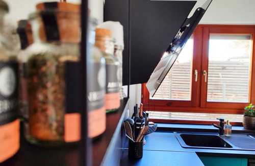 Steinenbronn Apartment | Terminal Design Apartments - Terrasse & Waiputv