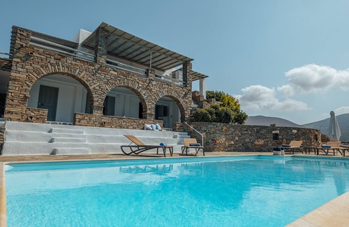 Parasporos Villa | TERRA retreat in Paros, with prIvate pool, stunning sea view, near sandy beaches