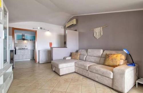 Torre dei Corsari Apartment | Terrace and Capocaccia Sea View