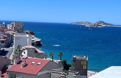 Le Pharo Apartment | Terrasse de Rêve Vue Mer Près Plage des Catalans