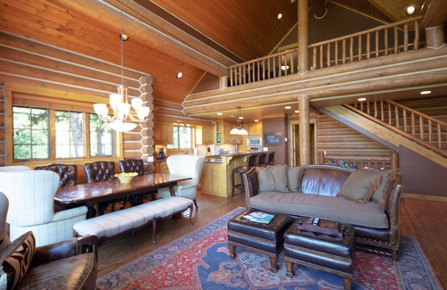 Victor House | Teton Retreat Spacious Teton Springs Log Cabin w/Forest Access, A/C & Hot Tub
