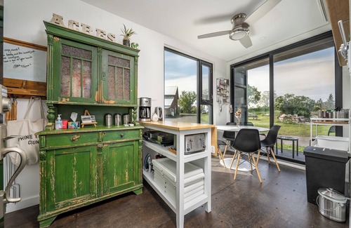 Gilbert Mills House | The Acres at High Shore - Shipping Container Suites & Stock Tank Pool