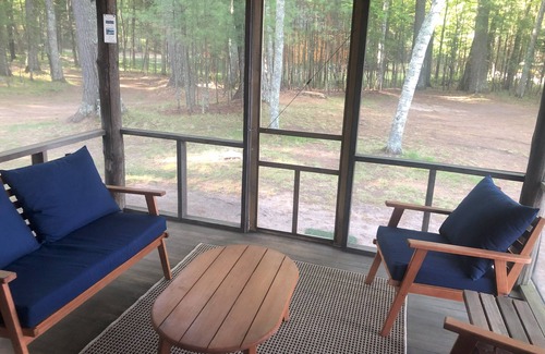 St Germain Cabin | The Birches on Little Saint: Cozy and private cabin on lakefront w/private dock