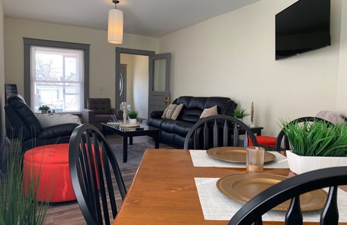 Downtown Niagara Falls Villa | The Blackjack Duplex - Private Yard & Parking, Near Falls & Casino by Niagara Hospitality