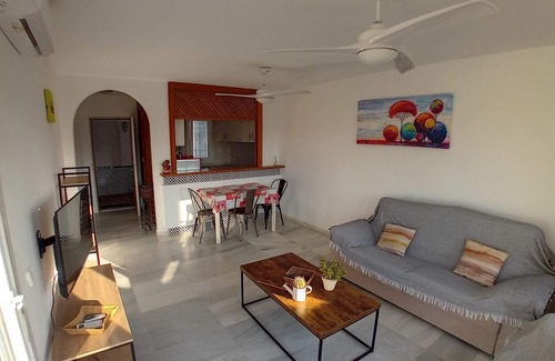 Roquetas de Mar Apartment | The Blue Pearl, panoramic terrace sunny all year round