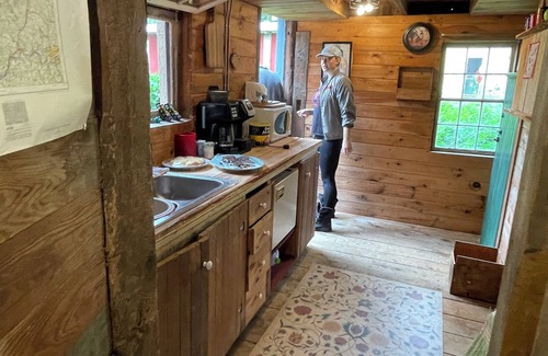 Trumansburg House | The Bunkhouse at CrowNestFarm! Dog Welcome! Communal Bathroom and Kitchenette.
