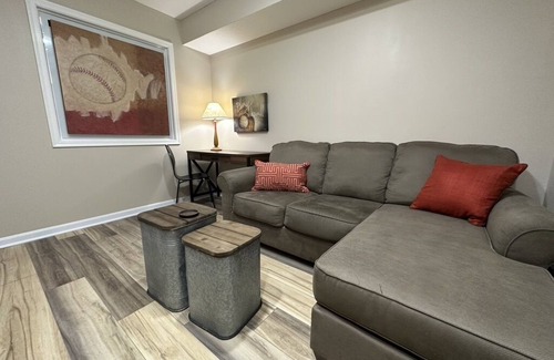 Amelia House | The DugoutnFamily-friendly baseball themed house, 20 miles from Downtown Cincy