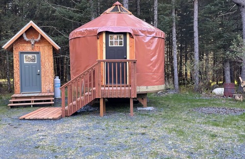 Seward Apartment | The Eagles Nest yurt just outside of town