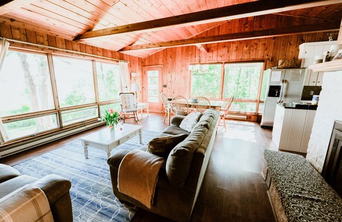 Cedar Cottage | The Irwin Cottage on Little Traverse Lake, Sandy beach, kayak