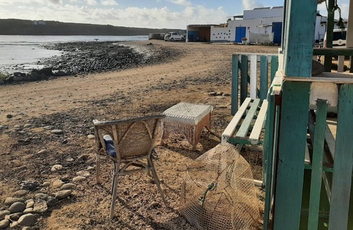 La Oliva Cabin | The lobster Shack sits on the beach of Majanicho, an old fishing village.