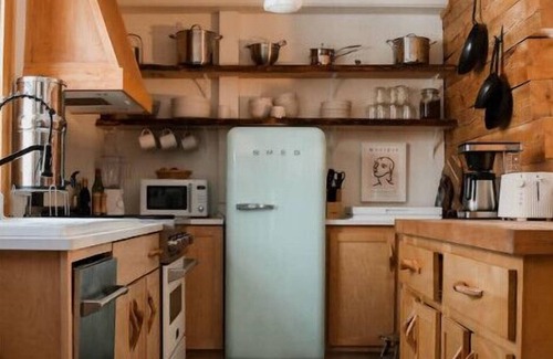 Upper Jay Cabin | The Log Cabin near Whiteface, Hot Tub, Sauna & Swimming Hole