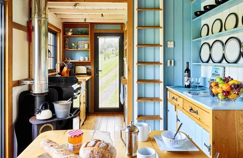 Trecastle Cabin | The Mallard Shepherd's Hut with Hot Tub