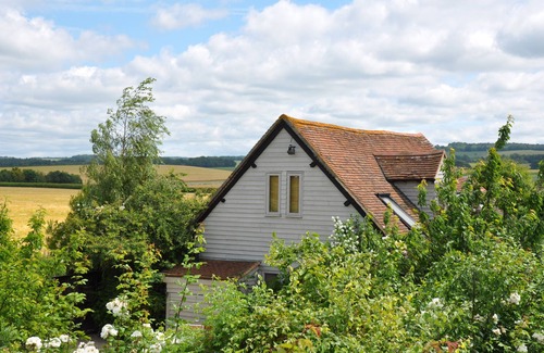 Wallingford House | The Old Barn, Organic Residence, secret private seating area under Italian trees