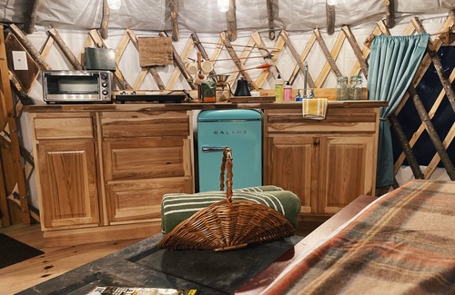 Deerfield House | The Other Yurt at Echo Hill Farm w/Hot Tub Spa
